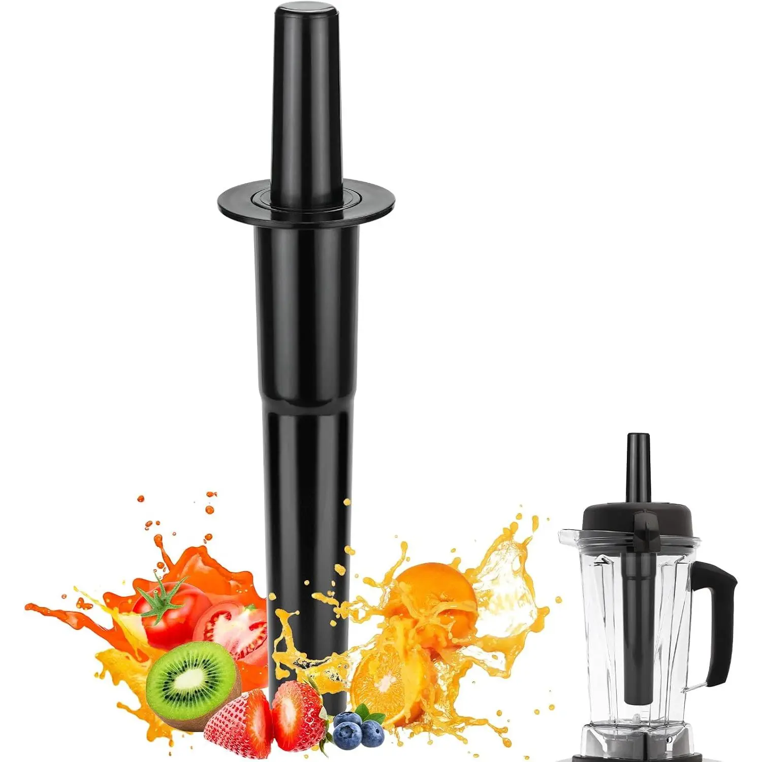 Tamper  Compatible with Vitamix Classic Standard 64oz Containers | 12.2 Inch Tall Plunger Stick Blender  Tool Accessories Compatible with Vitamix 5000 5200 6300 760 Series