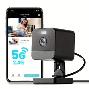3MP Indoor Camera with Motion Detection, 2.4G/5G Wifi, Baby Monitor, Night Vision, 2-Way Audio & Siren, Cloud & 256G SD Storage, Alexa Supported
