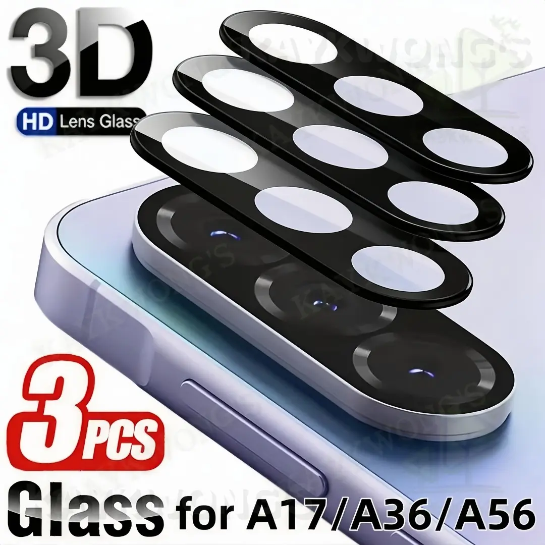 KAYKWONG'S 3pcs For Samsung A17/A34/A14/A34/A35/A36/A56 Lens Protector Film, Ultimate Scratch-Resistant, Custom Fit, Easy Installation, Comprehensive Camera Protection