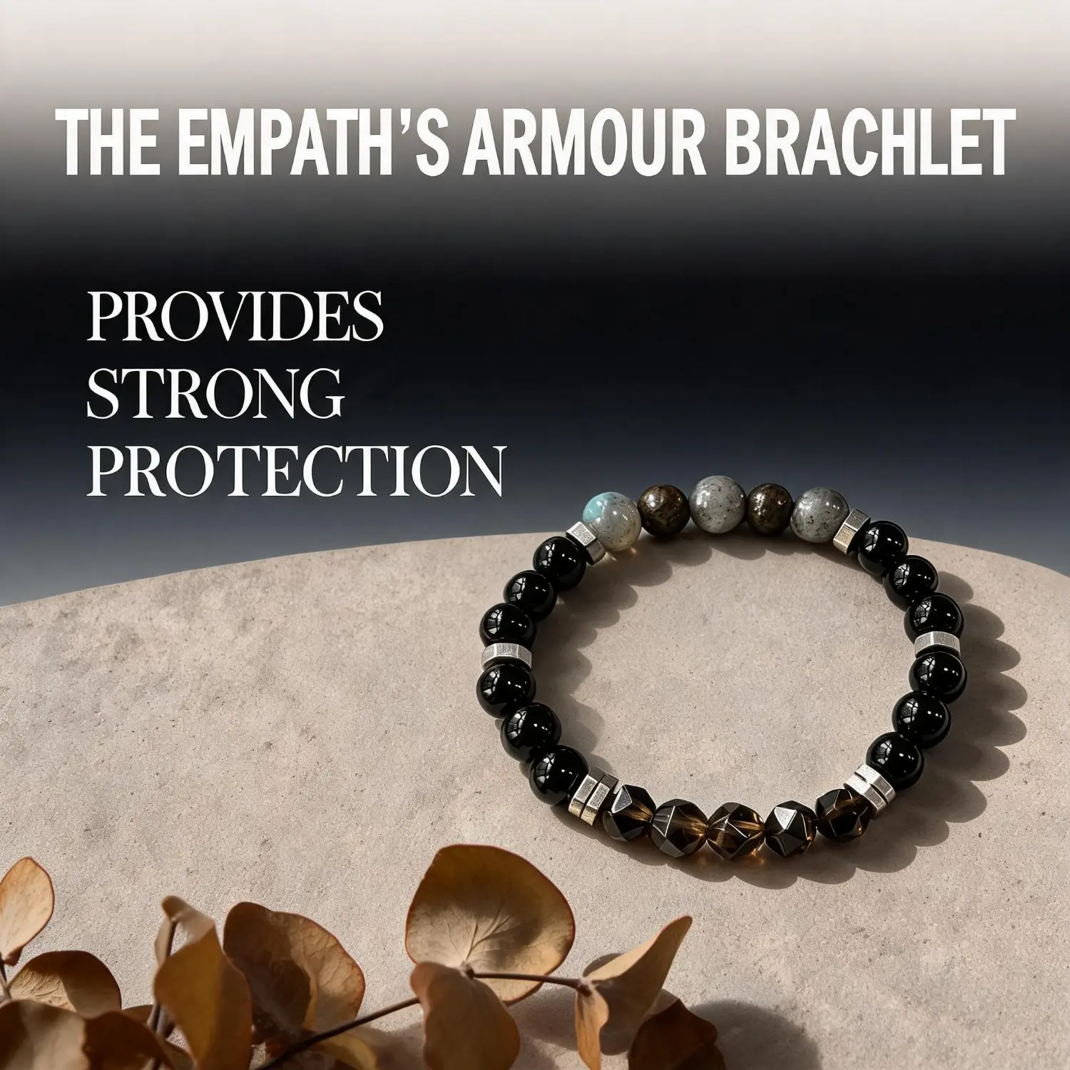 Polished Obsidian Bracelets & Bangles - Obsidian Black Natural Crystal Bracelet with Mixed Rutile, Smoky Quartz Beads - Crystals and Healing Stones for Protection, Negative Energy Blocking - Gift for Fashion Jewelry Lovers, Gemstone Bracelet