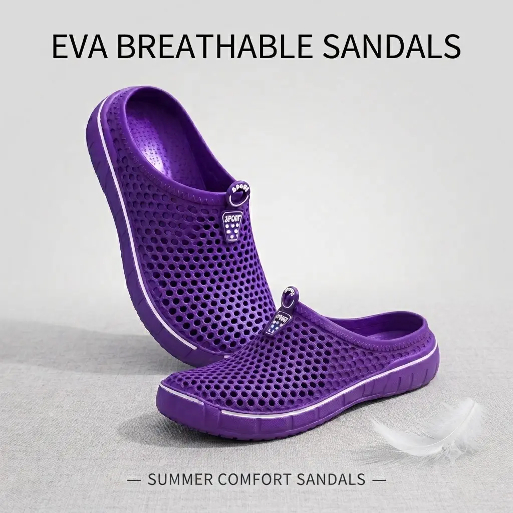 2026 New Unisex EVA Clogs for Men Women | Non-Slip Thick Sole Breathable Closed Toe Mules, Easy to Clean Washable Quick Dry Slip On Water Shoes, Wide Feet Friendly Lightweight Summer Sandals for Beach Pool Bathroom Garden Indoor Outdoor Casual Wear 
