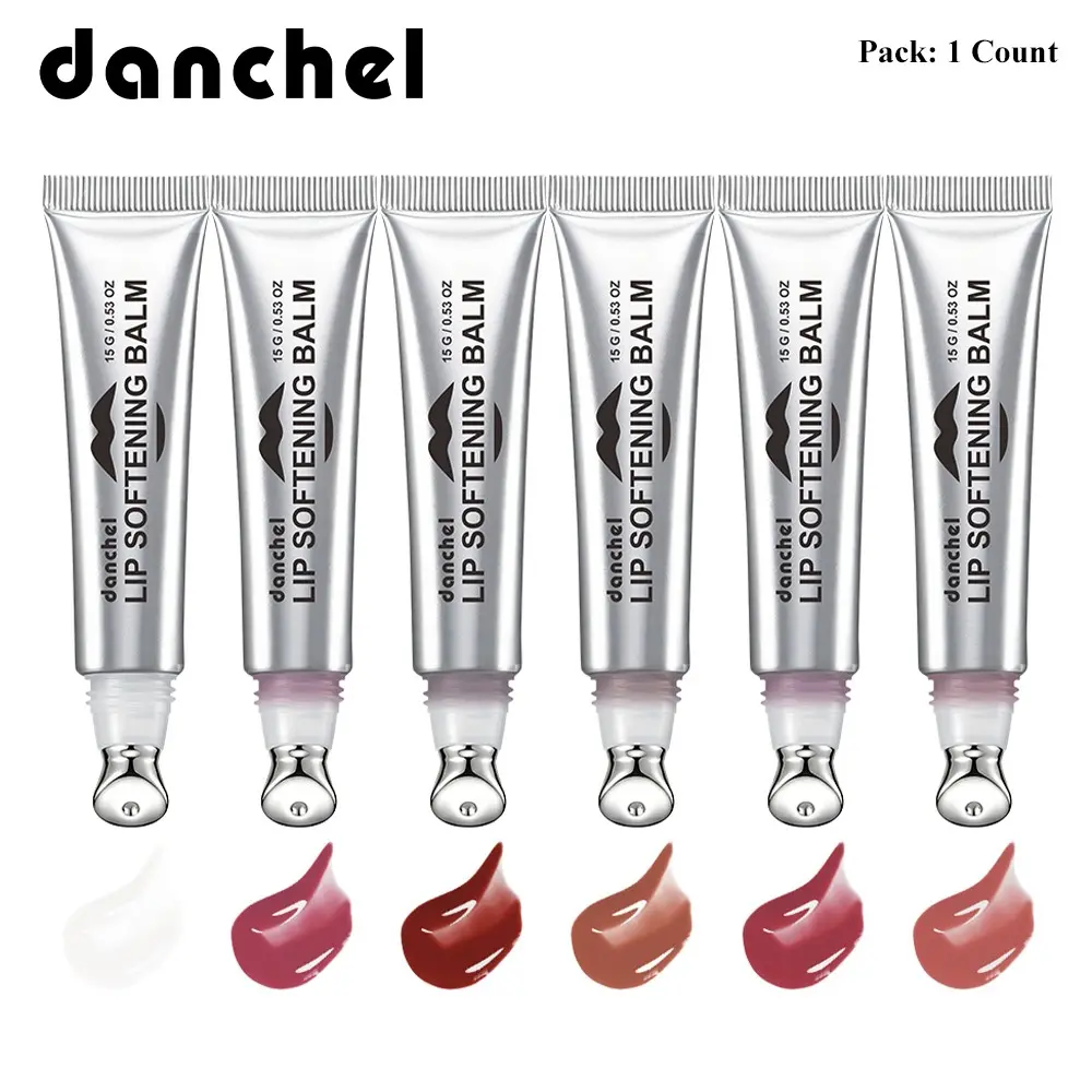 danchel Softening, Moisturizing Lip Balm, Hydrating Lip Gloss, Glass-Lip Finish, Long-Lasting Moisture Lock & Rich Color Payoff, Gentle Exfoliation, Cooling Metal Applicator, Lightweight & Non-Sticky, Available in 6 Shades