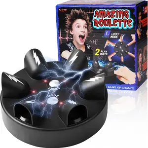 Finger Reaction Tester, Electric Roulette Game, 6-Person Set, Fun Party Props, Interactive Tabletop Game, Entertainment Toy