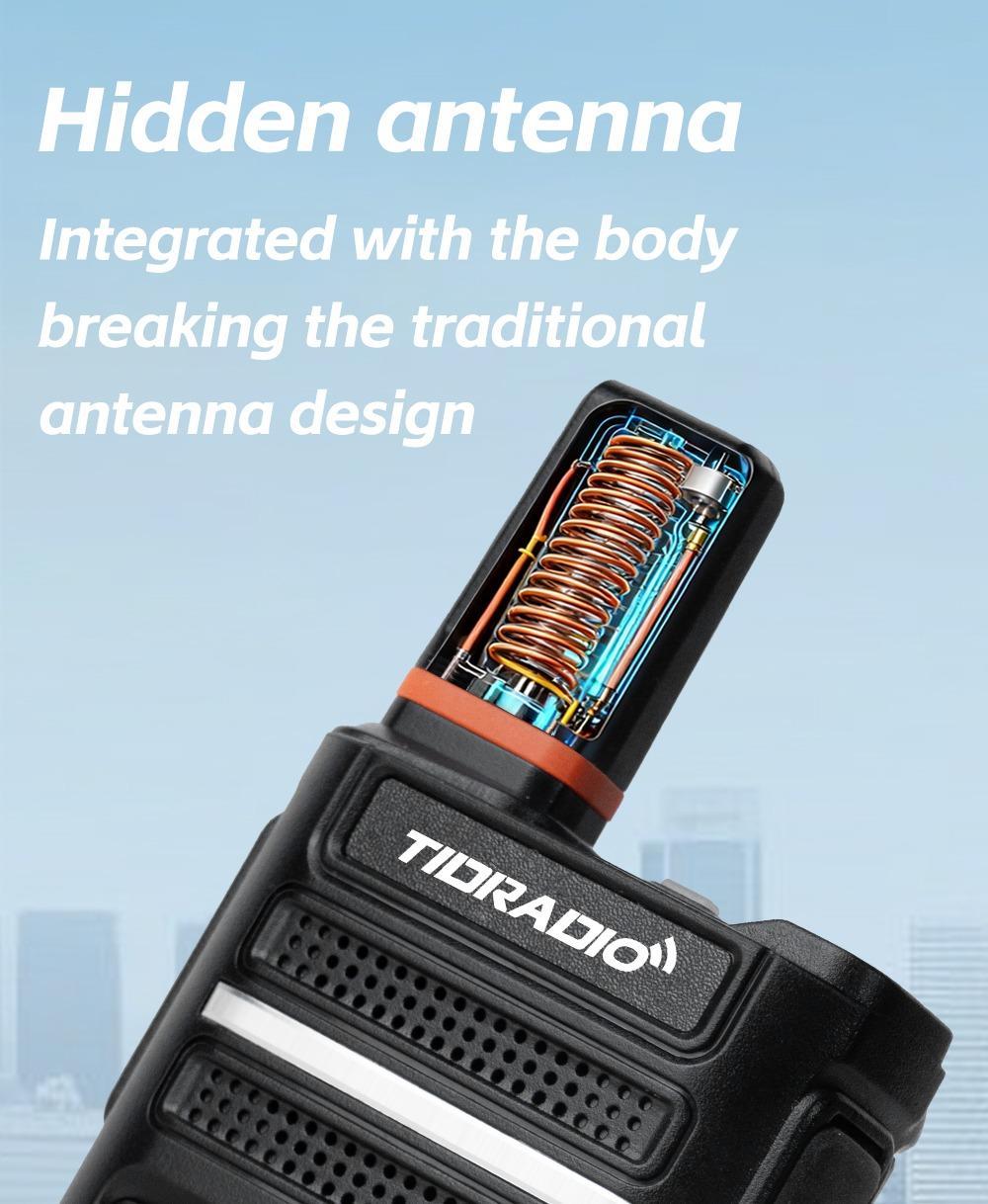 TIDRADIO TD-G18 Global POC Radio with 1 Year SIM Card Walkie Talkie Long Range 4G Network 2 Way Radio 5000 KM for Hiking and Camping 3000mAh Battery Clear Audio 4G Signal