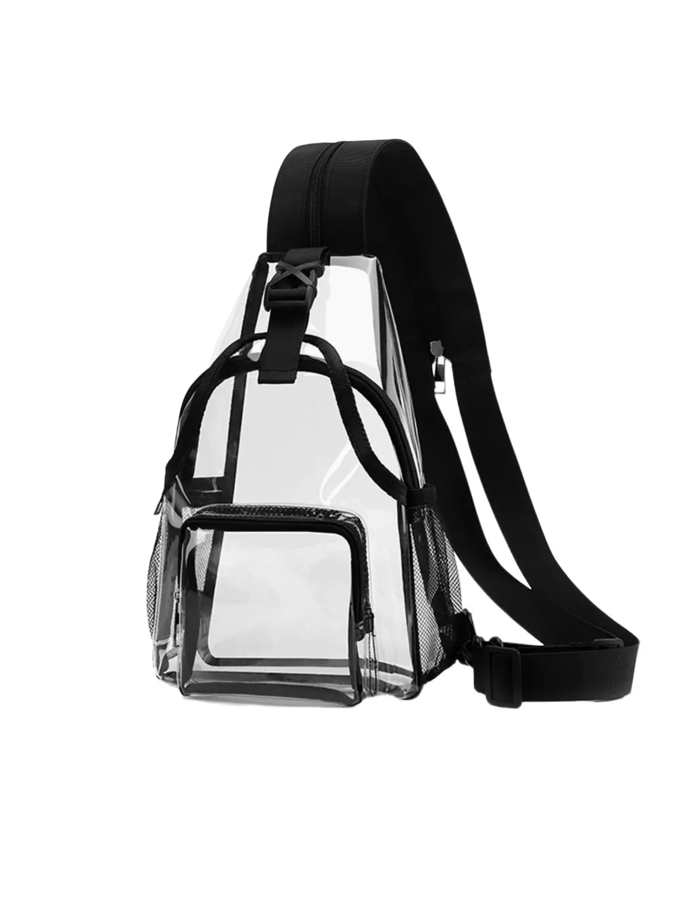 Transparent PVC Two-In-One Chest Bag, Summer Unisex Crossbody Mini Backpack, Concert Security Shoulder Bag, Neutrally Stylish, Casual Trendy Bag