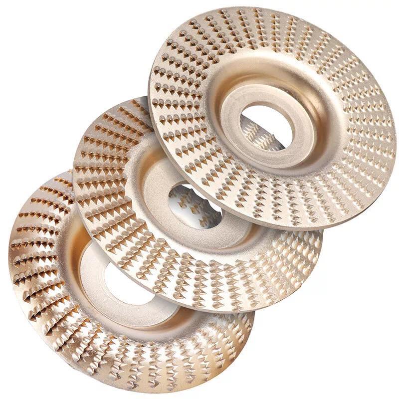 3PCS Grinding Wheel 4" Angle Grinder, Wood Carving Disc Tool for Sanding Polishing