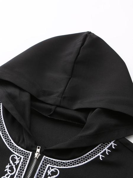 Men's Ethnic Pattern Embroidery Zipper Hooded Robe, Traditional Long Sleeve Pocket Jubba Thobe for Daily Wear, Men's Islamic Clothing for All Seasons, Traditional Arabic Robe Men's Ethnic Pattern Embroidery Zipper Hooded Robe, Traditional Long Sleeve Pocket Jubba Thobe for Daily Wear, Men's Islamic Clothing for All Seasons, Traditional Arabic Robe