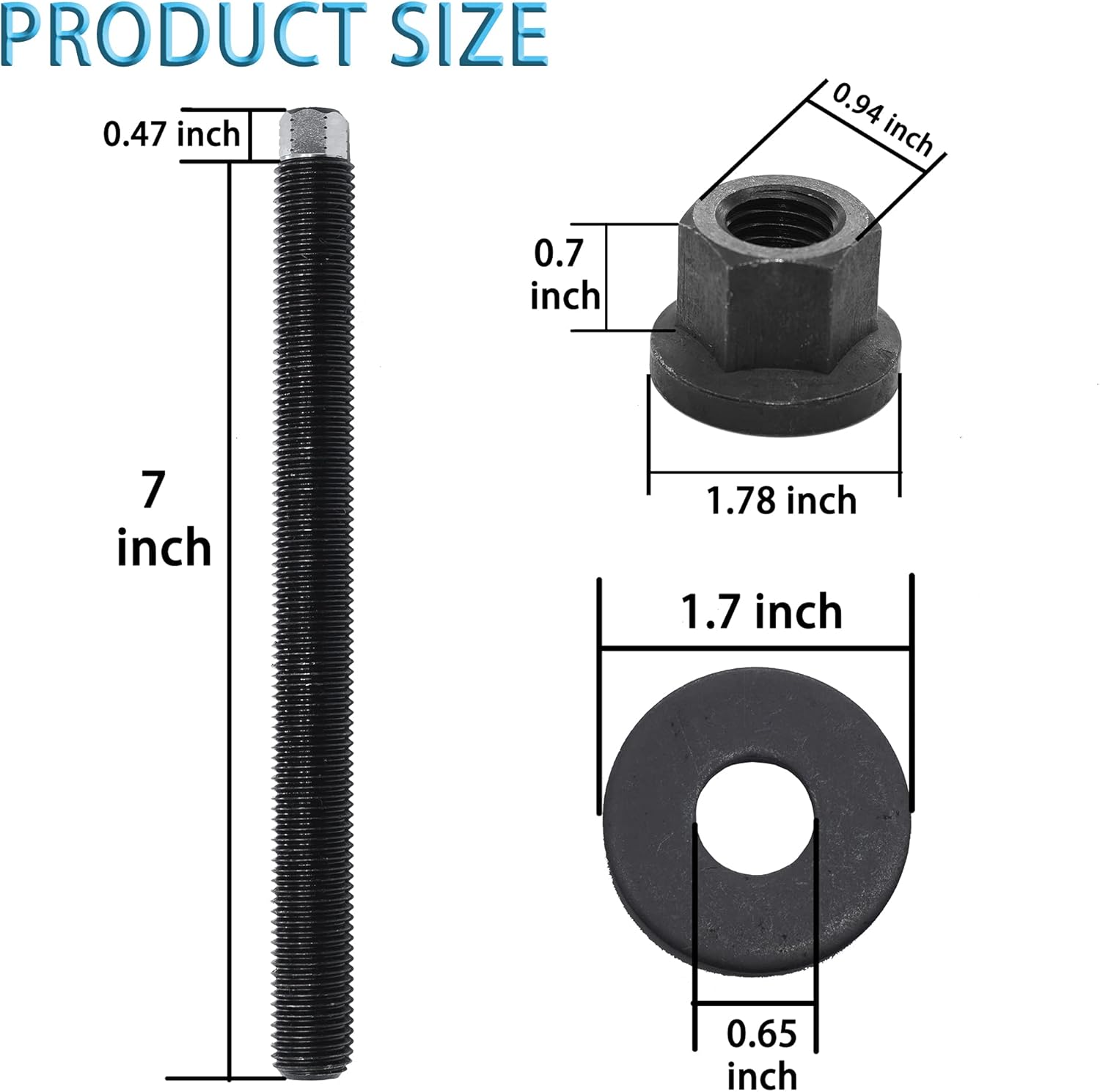 LS Harmonic Balancer Installation Tool Crank Pulley Install Tool 551141 Compatible with GM 1997-UP V8 LS1 LS2 LS3 LS4 LSX LSA LS6 LQ4 LQ9 with Thrust Bearing & Wrench Flats