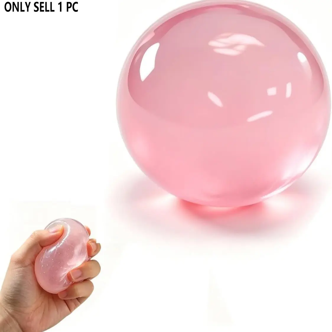 Sugar Ball Squishy, Soft Squishy Stress Ball for Stress Relief, Crunchy Tactile Squeeze Ball for Desk, Office and Home Use for Adults