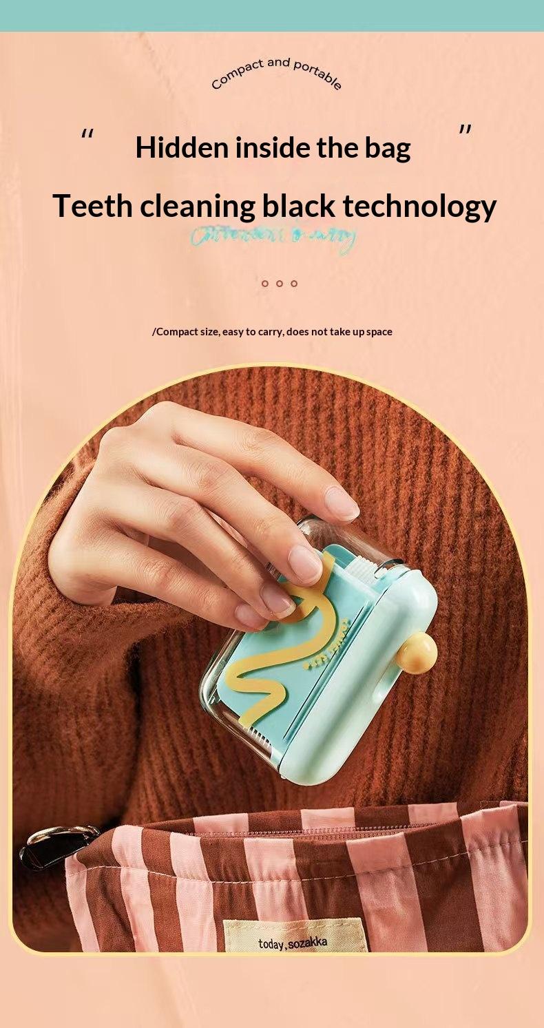 Cute Dopamine Color Automatic Pop-Up Floss Dispenser, Portable Travel Dental Floss Holder, Press-to-Open Floss Organizer Case #   GLOBAL PIC