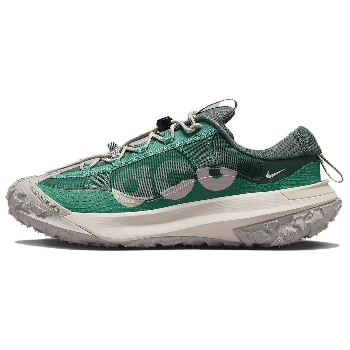 Nike ACG Mountain Fly 2 Low Outdoor Hiking Shoes for Men and Women – Synthetic Leather, Lace-Up, Green-Gray Verifiable, with credentials and supporting global authentication