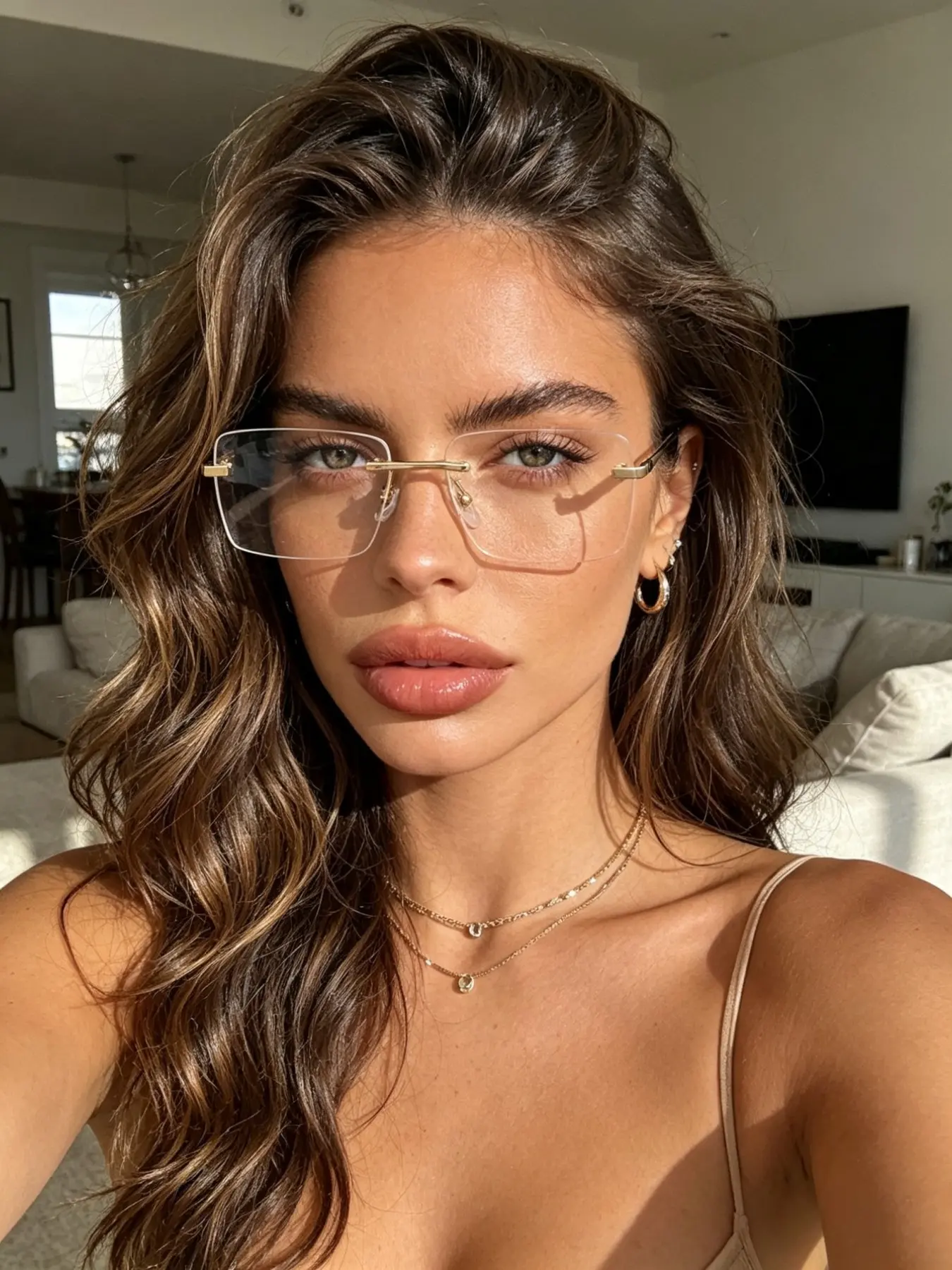 Classic Minimalist Modern Style Unisex Plain Glasses, Ideal for Daily Use, Office Reading, Commuting, Home, Travel Accessories
