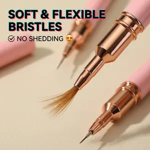 Fashion Minimalist Ultra-Fine Needle Threader Pen Set, Professional Nail Art Brush, Smooth Long-Lasting Drawing Pens, Style Nail Tool Kit
