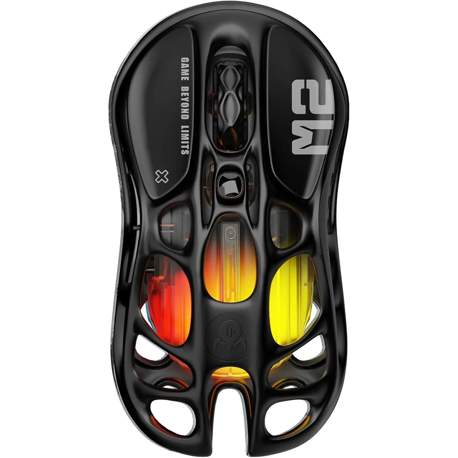 Mercury M2 Model Gaming Mouse - 26,000 DPI PAW3395DM Sensor, 79g Lightweight Hollowed-Out Design, 5 Programmable Buttons, 5 Dynamic Lightsync RGB Lighting, Wireless/USB Connectivity, Compatible with Windows/macOS