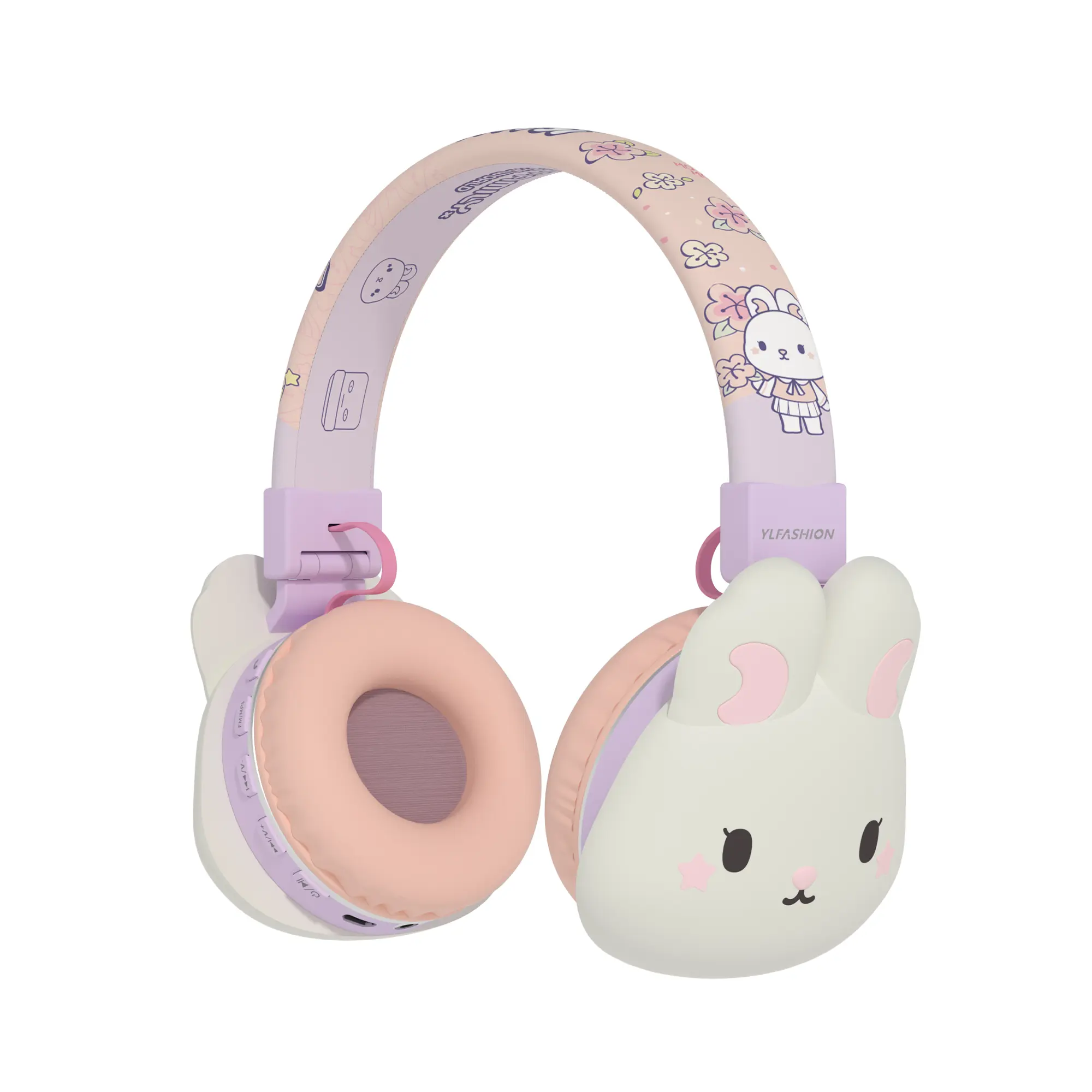 Perfect cartoon Bluetooth headset for kids gift Wireless Bt Headphones Audio