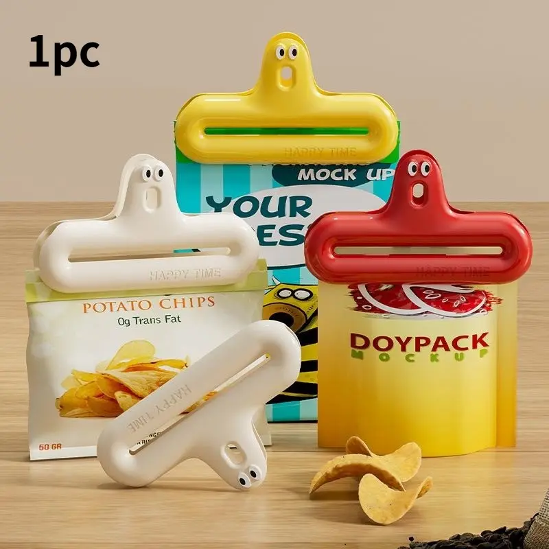 Caterpillar bag clips, moisture-proof snack clips, kitchen sealing clamps, multifunctional home clip sealer ...