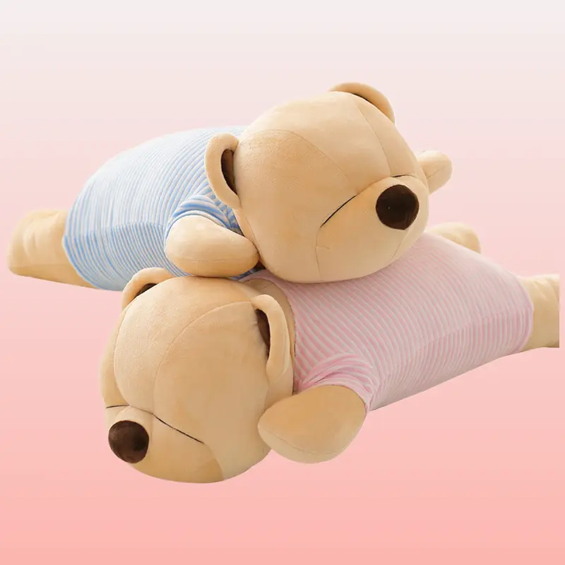 Wireless Bluetooth Music Reclining Bear Plush Pillow with Smart Audio, Soft Fabric Cushion – Romantic Lovely Gift for Girlfriends (Home Decor Statue Figurine)