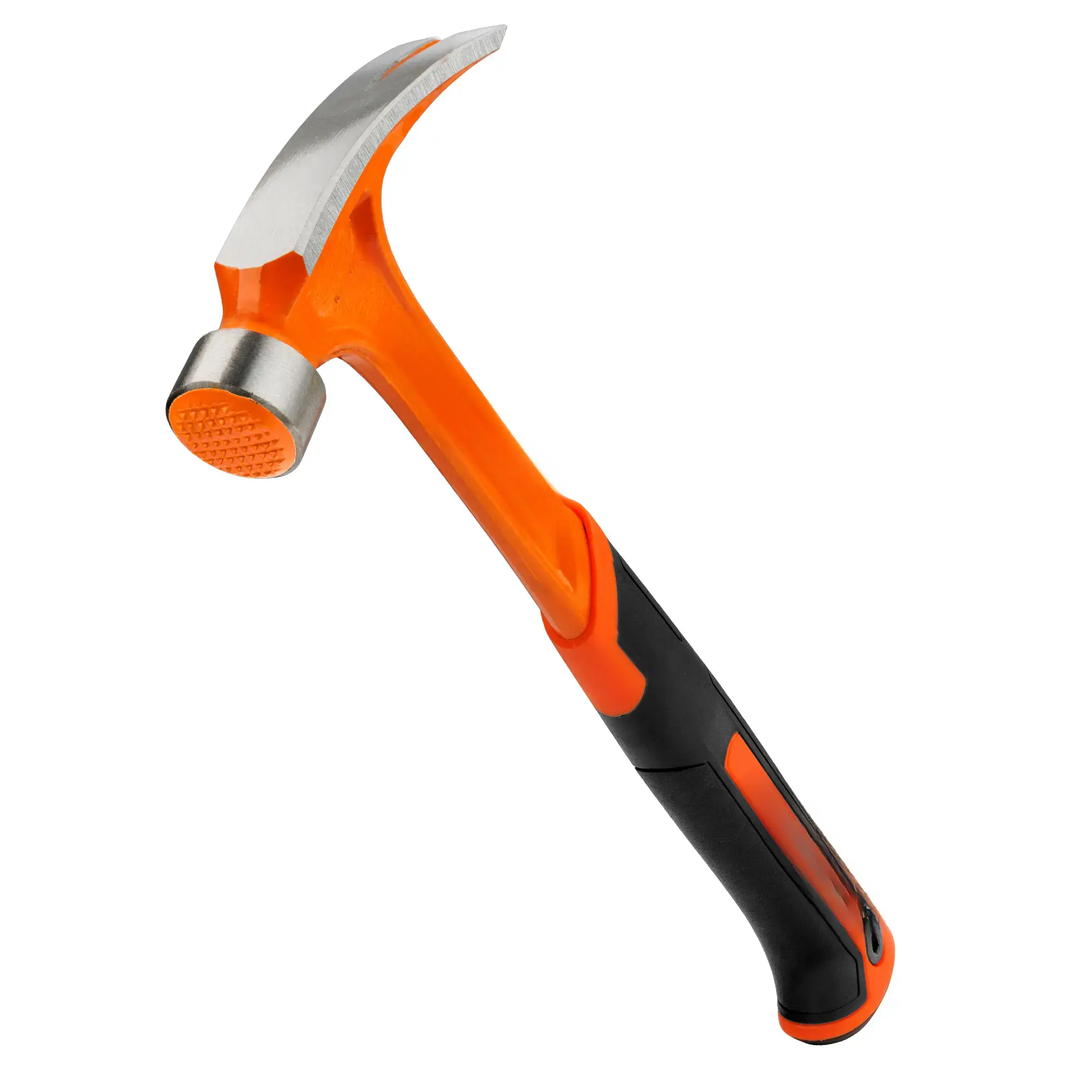 Straight Claw Hammer, Rip Claw Hammer with Milled Face  Shock Reduction Grip, Heavy Duty One-piece Forged Hammer