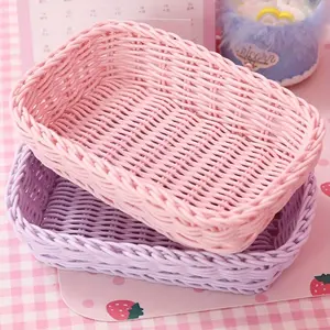 Modern Woven Basket with Stripes - Versatile Storage Organizer for the Kitchen, Bathroom, Bedroom, and Living Room - The Perfect Gift for Friends and Family, Ideal for Bathroom Organization and Storage