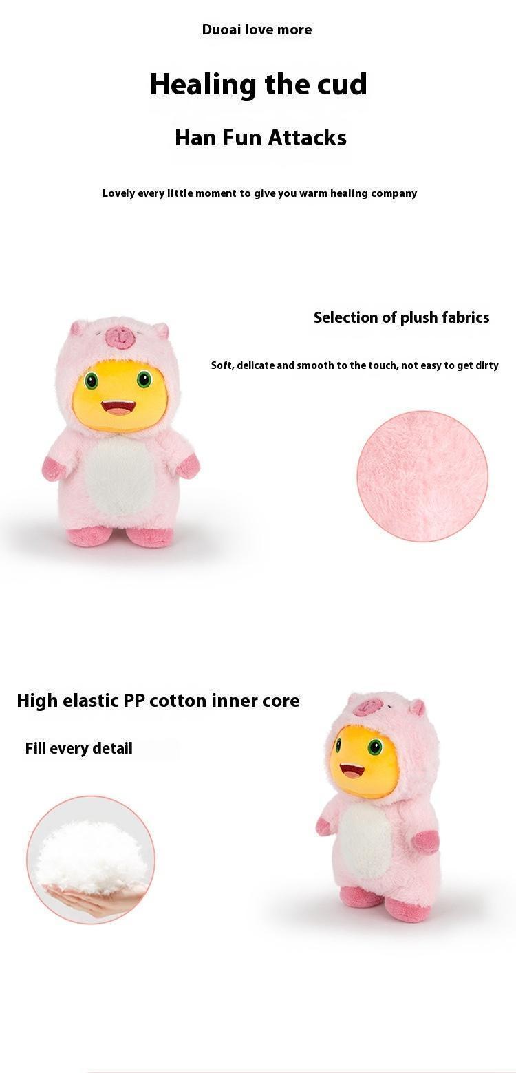 Genuine Emoji Series China Nai Long Plush Plush Toys Cross Dressing Getting Beaten Up Facial Mask Sun Flower Hug Pillow Toy Gift