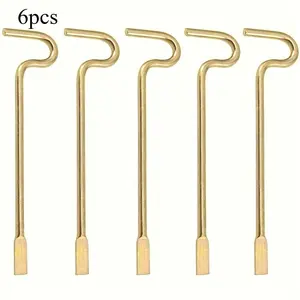 6pcs Kwikset Emergency Keys Kwikset Emergency Keys - Bedroom/Bathroom Door Compatible with Interior Levers and Knobs Door Hardware