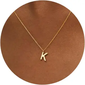 Initial Necklaces for Women - 14k Gold Plated Dainty Letter Necklace Alphabet A-Z Necklace Personalized Name Necklaces for Women Jewelry Gifts for Her