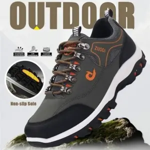 Men's Hiking Shoes Hiker Leather Waterproof Lightweight Outdoor Backpacking Trekking Shoes Outdoor Anti-Slip Boots