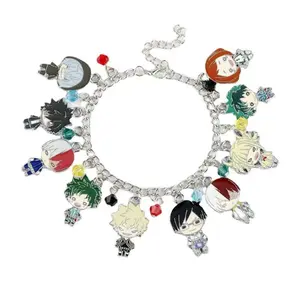 Anime My Hero Academia Charm Bracelets Handmade Enamel Pendant Cartoon Bracelet Jewelry Accessories For Fans