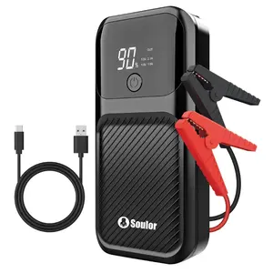 Soulor CY52 Portable 18000mAh Car Jump Starter Compact Lithium Battery Booster with USB Power Bank for 12V Cars, SUV/Truck Emergency & Travel