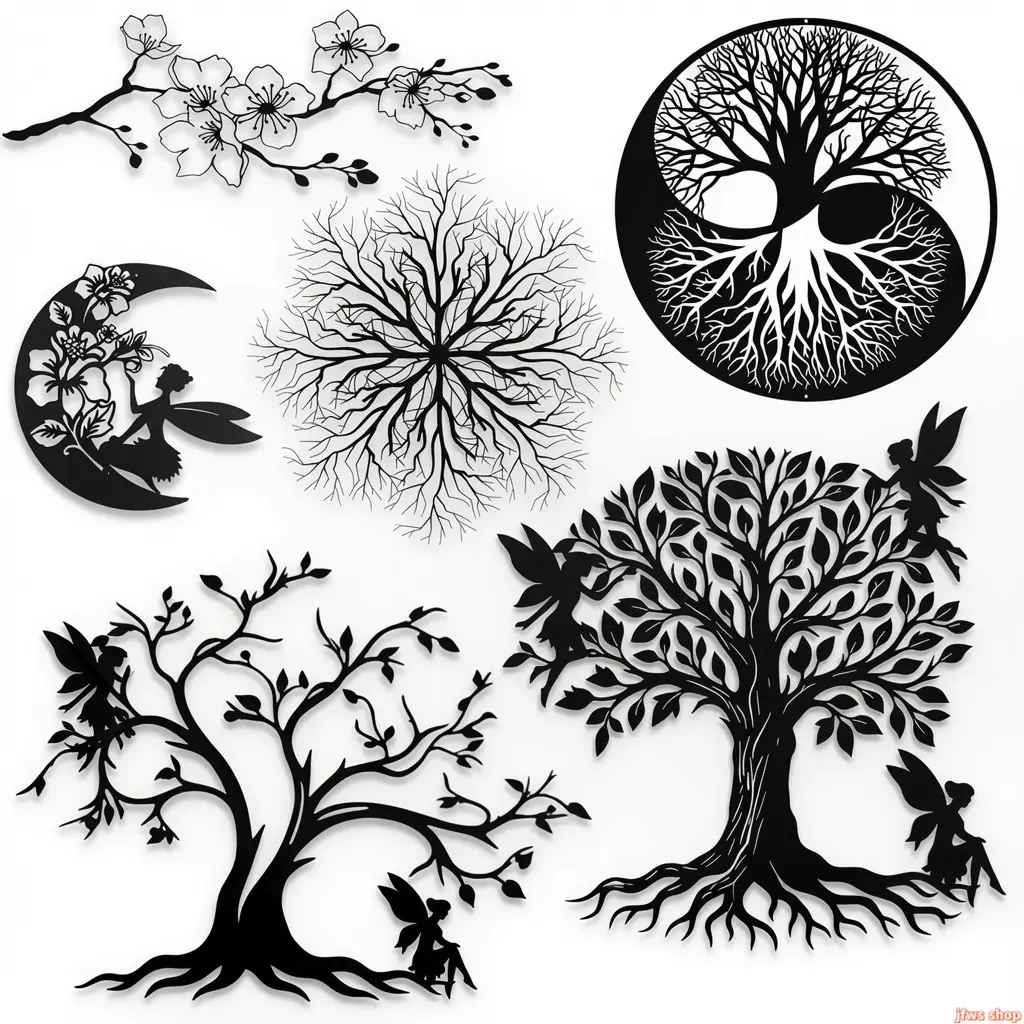 2026 New Tree of Life Metal Wall Art, Hollow Metal Cutouts Design, Rustic Farmhouse Style US Design Home Essential, Artistic Indoor Decoration, Creative Wall Art, Living Room Pictures Decor, Living Room Pictures Wall Decor