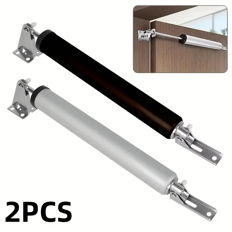 2 Pack Heavy Duty Door Closer with Buffer Home Cabinet Automatic Silent Return Adjustable Speed Polished Metal Surface Touch & Remote Control for Home Safety