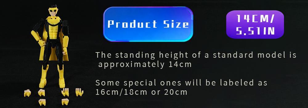 3D Printed Invincible series All Toys Action Figures Anime Model Lucky Dummy 13 Superheroes Multi-Jointed Toy Ornaments Gifts