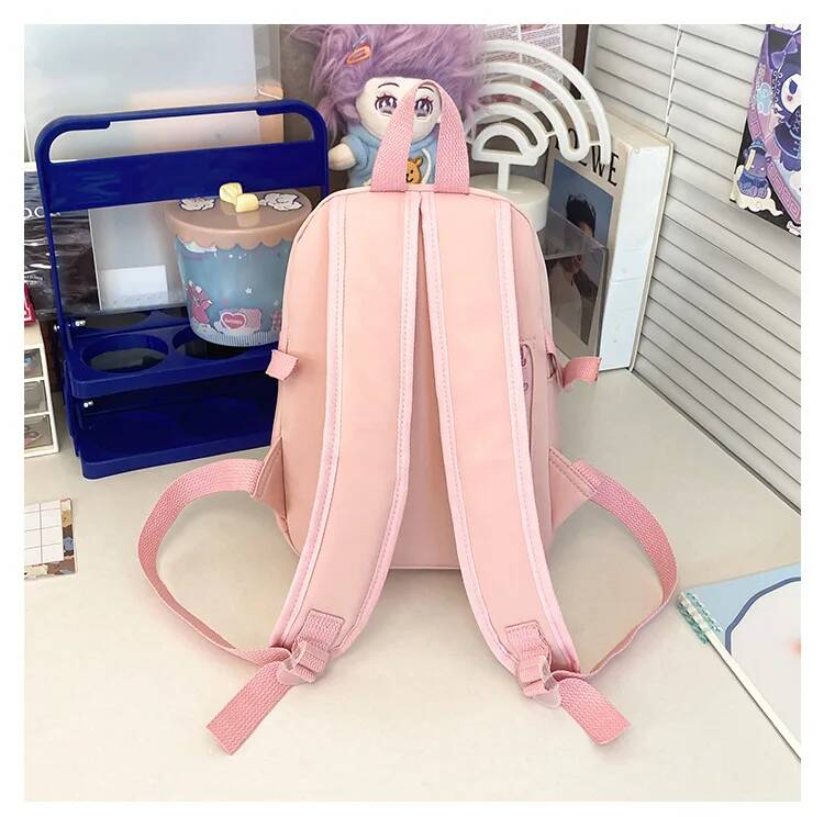 Y2K Cute Mini Backpack Women Fashion ItaBag Sweet Girl Transparent Rucksack DIY Personality Display Knapsack Lolita Shoulder Bag