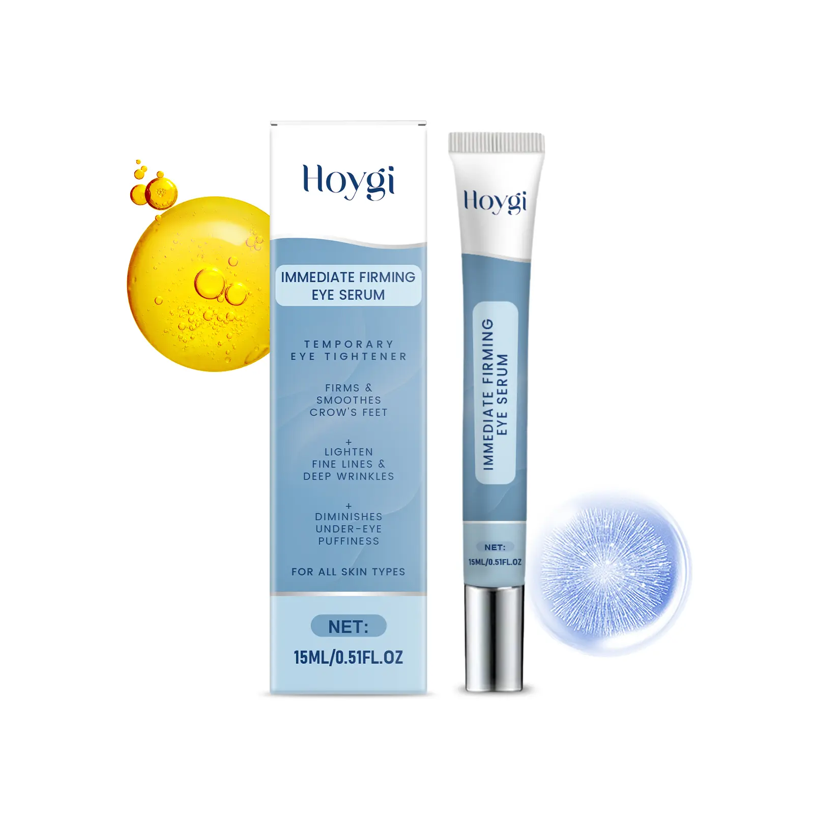 Hoygi Moisturizing Eye Cream, Gentle, Soft And Hydrating Care For The Skin Around The Eyes With A Massage Skin Cream