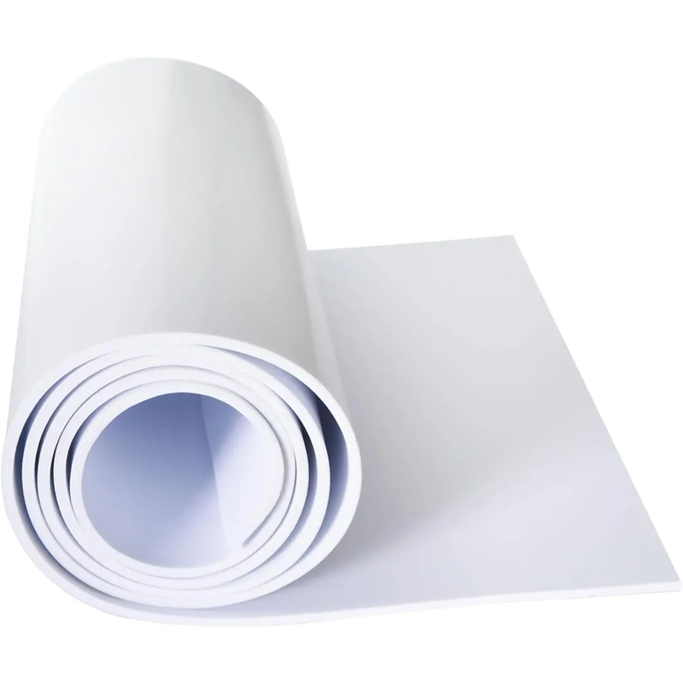 Closed Cell Neoprene  Rubber Sheet with Adhesive - 60 x 15 x 1/8 Inch Multi-Function Insulation, Soundproofing, and Weatherproof  Padding Easy Cut DIY, White