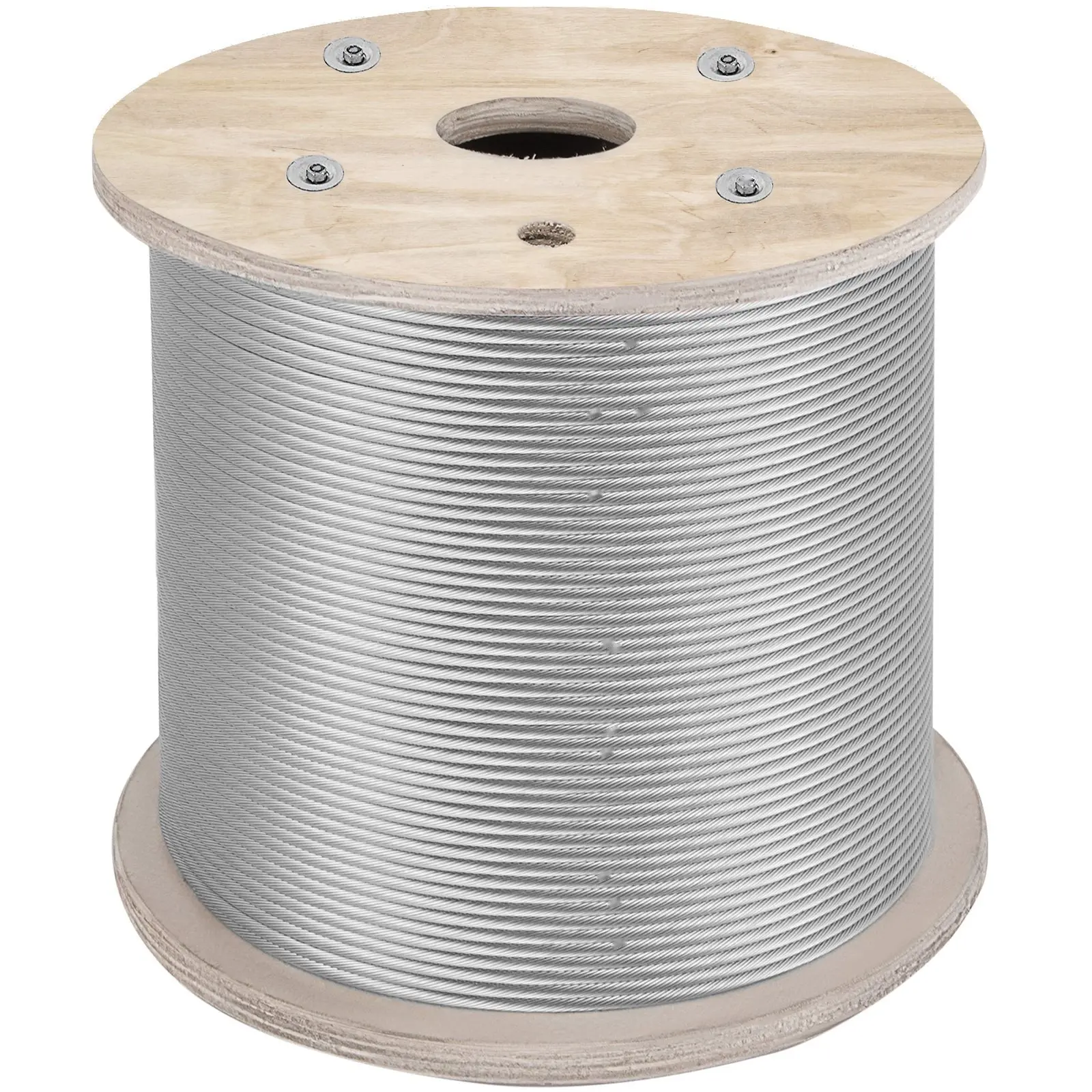 304 Stainless Steel Cable, 1/4 Inch Diameter, 7x19 Wire Rope, 200 Feet Long Steel Cable for Railing, Decking, Balustrade, DIY Projects, Outdoor Use, Corrosion Resistant, High Tensile Strength, Easy To Handle And Install