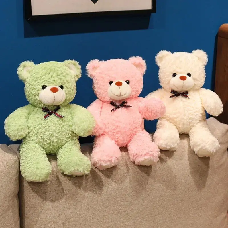 30cm Teddy Bears Stuffed Animal Baby Shower Bear Plush Gifts Multiple Colors Cute Bear Sleeping Companion Dolls