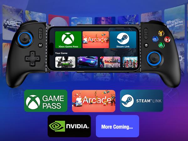 BEBONCOOL for iPhone Game Controller – Compatible with iPhone 16/15 & Android, Mobile Gaming Controller with Hall Triggers/Joysticks, Wireless Phone Controller for Xbox Game Pass, Steam Link & More, Black