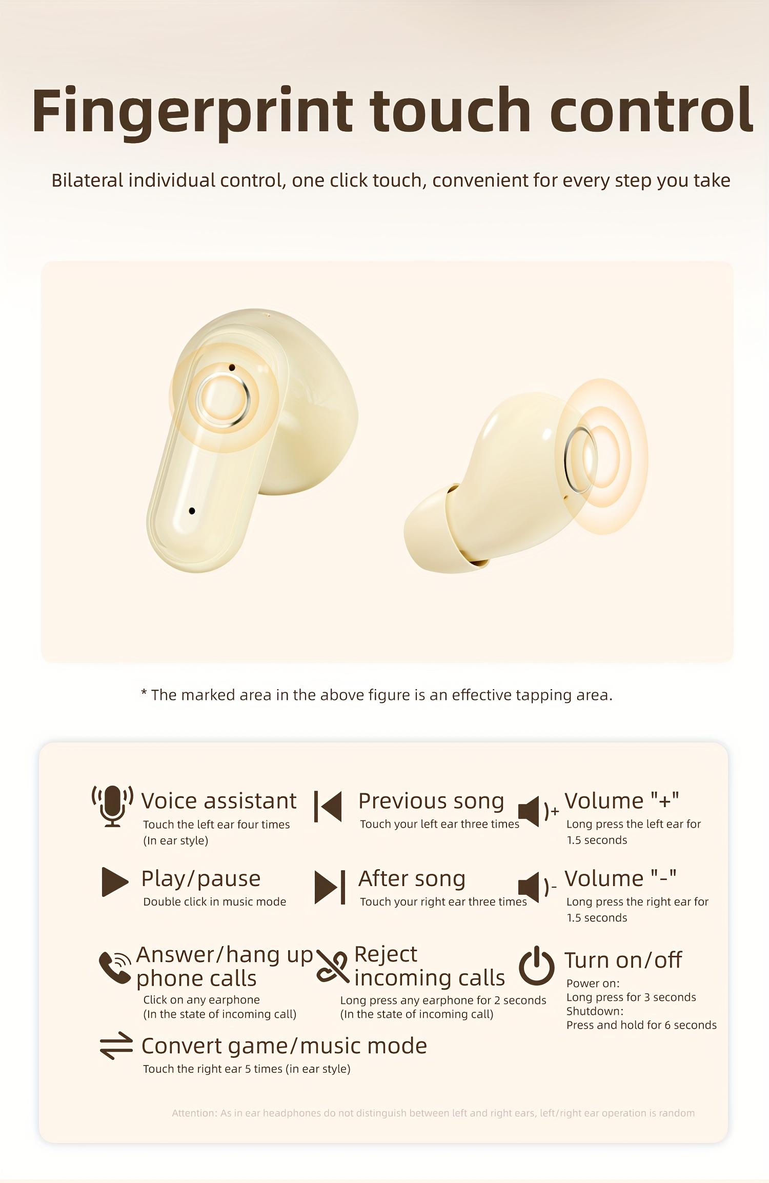 2 Pairs Wireless Earbuds – Mini Invisible Bluetooth 5.4 Headphones with LED Display, Perfect for Sleep, Sports & Gaming