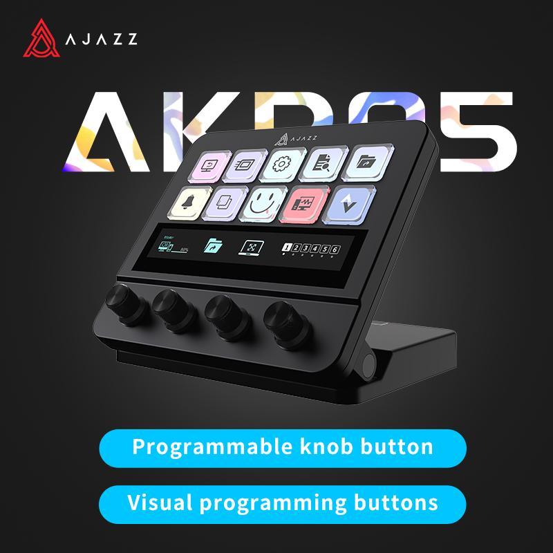 AJAZZ AKP05 console, Console accessories, programmable visual button touch screen function custom adjustable stand multi-audio control one-key operation customizable button integrated live broadcast console multi-button