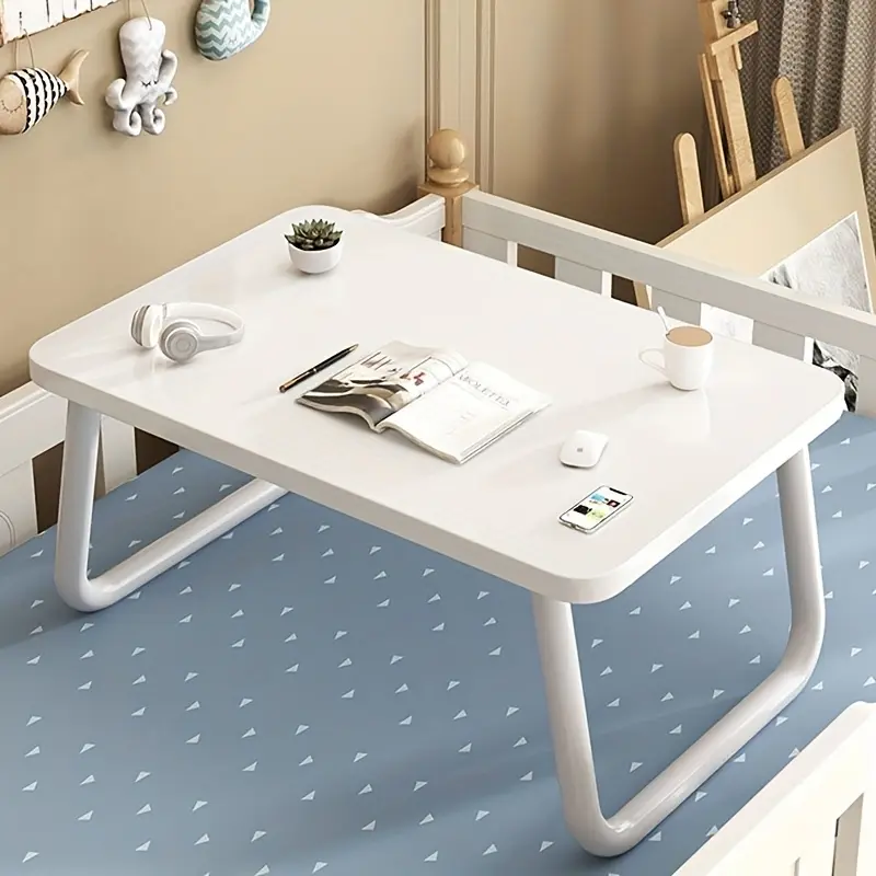 1PC Multi functional folding small table, can be used as a bed computer desk, student study desk, dormitory writing desk, lightweight and portable, suitable for household stalls, simple and stable, does not take up space, and is a versatile desktop item