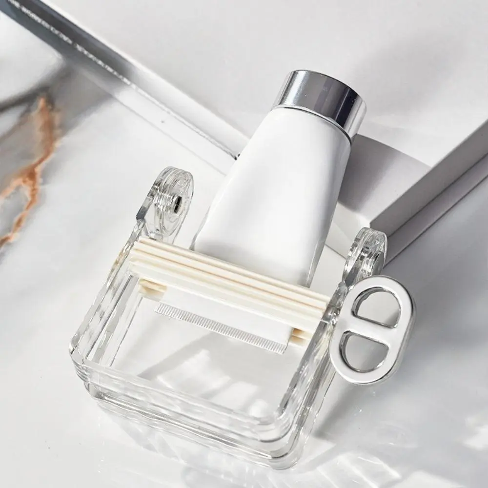 Elegant Light Luxury Hand Rotating Toothpaste Squeezer, Labor-Saving Lazy Rotatable Tube Dispenser, Multi-Purpose Bathroom Organizer Fits Toothpaste, Facial Cleanser And Hair Dye Cream Tubes