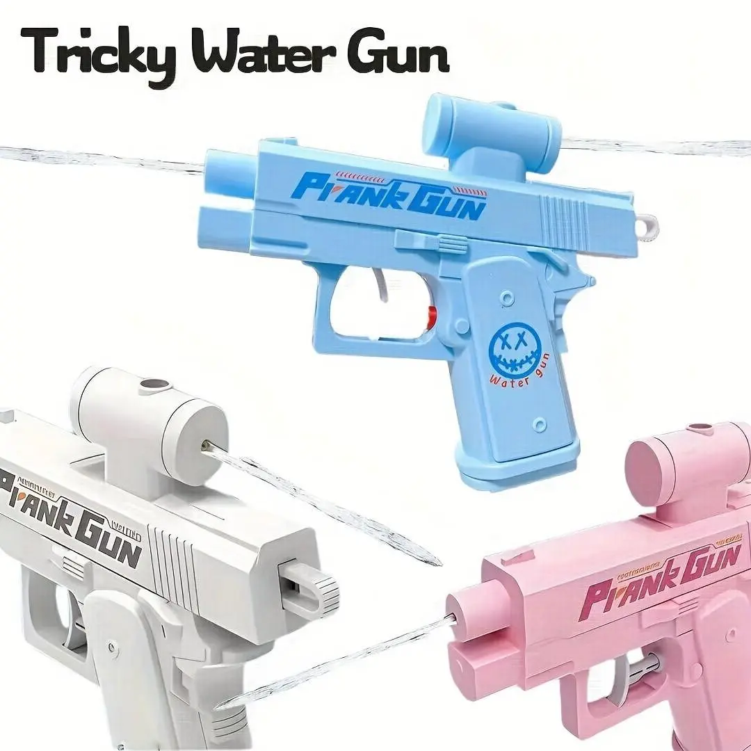 Funny Prank Water Gun Toy, Creative Double Sided Reverse Trick Squirt Gun, Durable Plastic, Summer Party Joke Toy, April Fools & Easter Prank Gadget