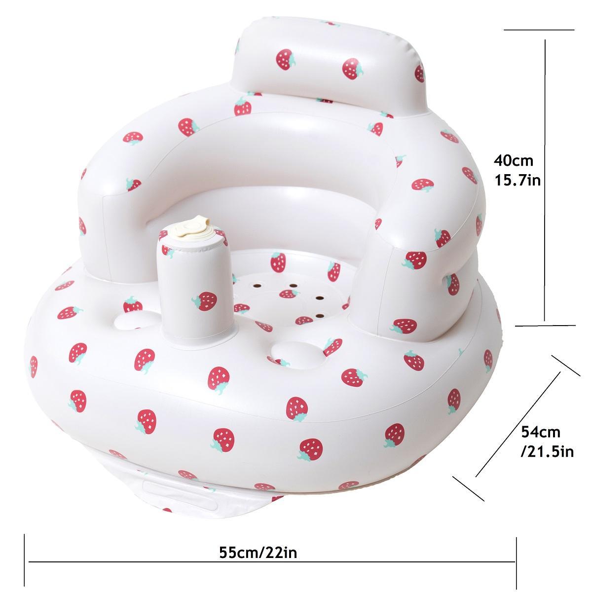 Inflatable Baby Seat, Portable Inflatable Baby Chair with Back Support, Comfortable Seat for Newborns to Toddlers, Infant Lounger Seat, Baby Furniture for Home and Outdoor, Nursery Chair