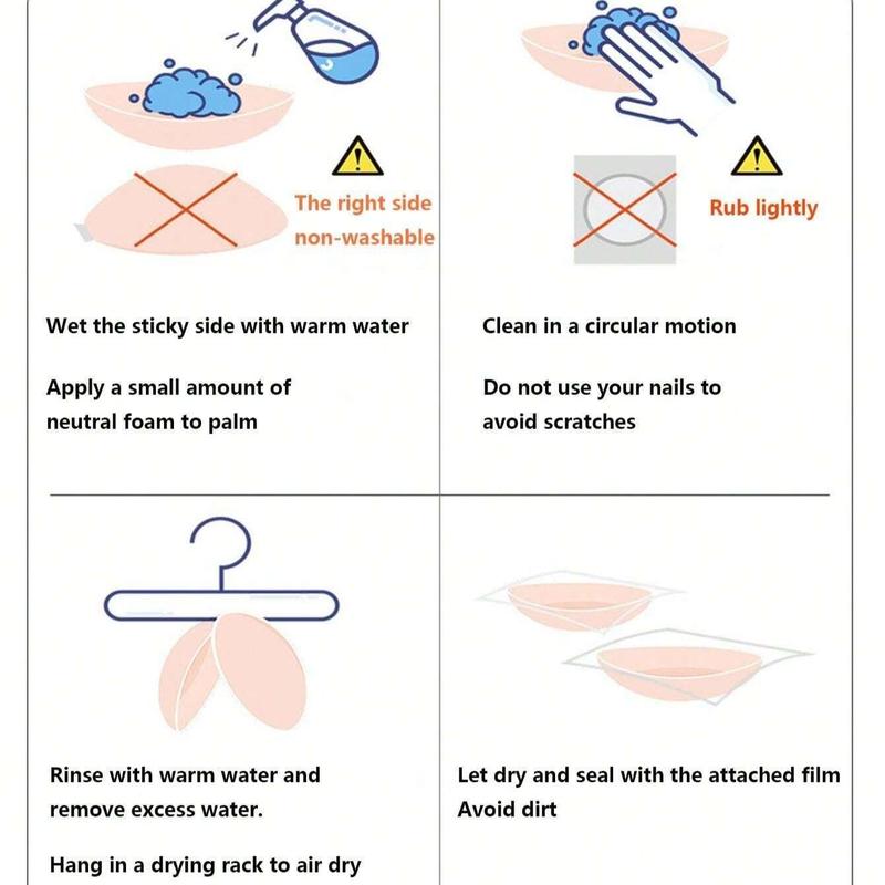 Silicone Invisible Strapless Bra, Self-adhesive Strapless Pusher Nipple Cover, Lingerie and Lingerie Accessories, Womenswear