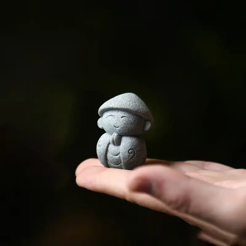 Cute Jizo Japanese Buddha Statue, Eco-Friendly Resin Material, Fish Tank Decor, Bonsai Decoration, Home Décor, Feng Shui Wealth Ornament