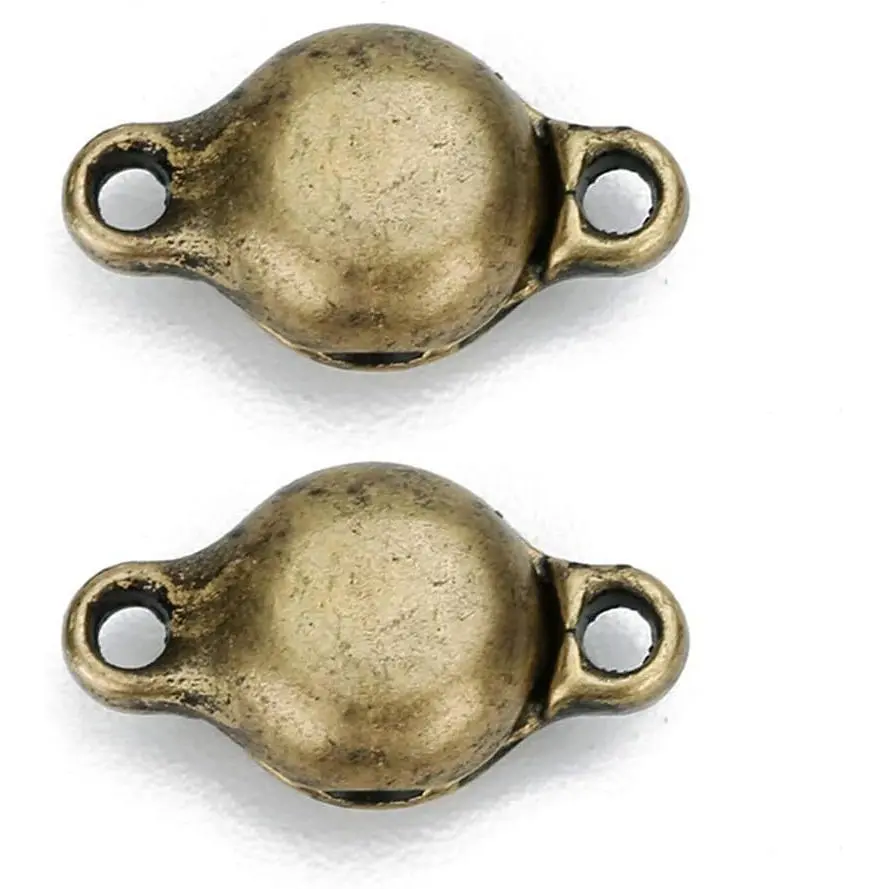 Brass Made Round  Clasps Stronger  Closure for Necklace Bracelet and Chain Keep Your  Secure 10 Sets/lot