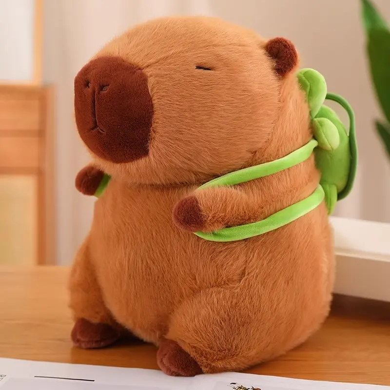 Summer Capybara Plush Toy - Cute Simulation Stuffed Animal for Home Sofa & Bed DecorationSummer Capybara Plush Toy, Cute Simulation Capybara Stuffed Toy, Soft Animals Decoration Toy for Home Sofa & Bed, Pets Plush Toys, Bedroom Decor Snuggle Bear