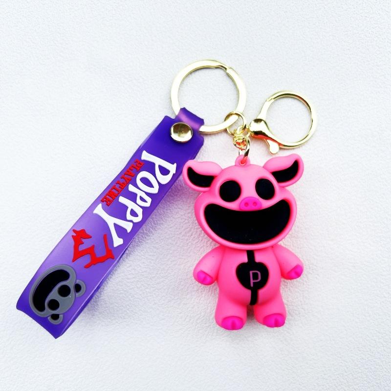New Cross-Border Smiling Animals Poppy Keychain Smiling Critters Peripheral Pendant Cartoon Doll