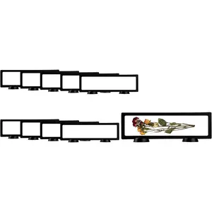 Display Tek 11.8 x 3.5 Inch Floating Display 10 Frame Display - Stands Sold Separately 3D Floating Display Black Rectangle display For Securing Tokens